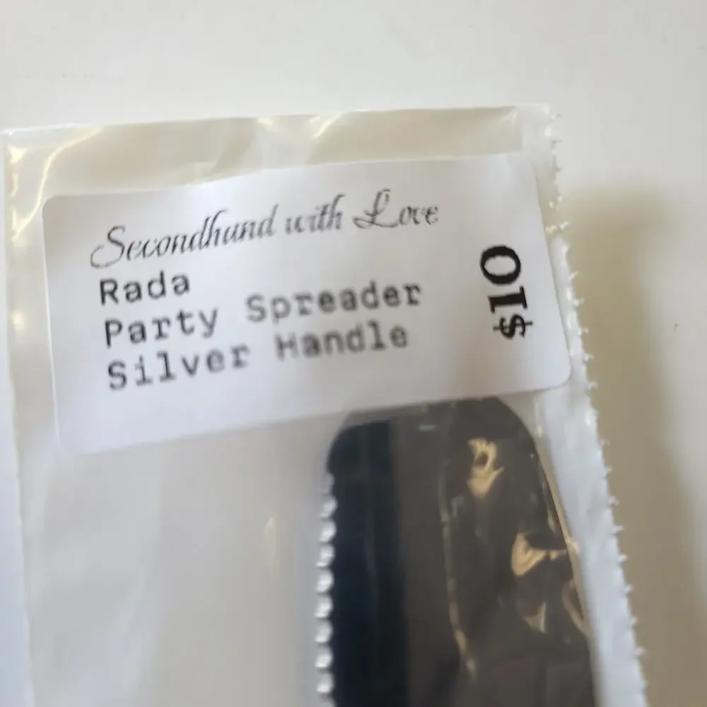 Rada Party Spreader Knife Silver Handle New in Package​​